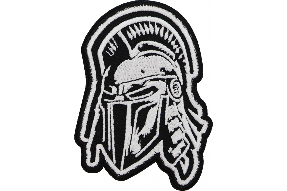 Spartan Helmet Patch - Iron on Novelty Patches by Ivamis Patches