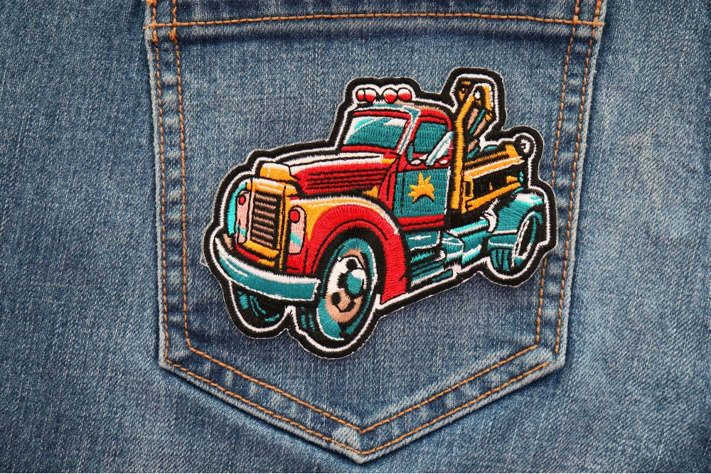 Tow Truck Patch Iron On Novelty Patches By Ivamis Patches 0484