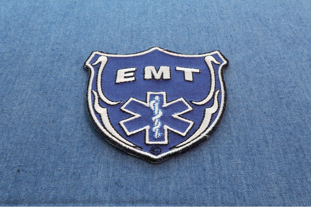 Thin White Line Blue Star Of Life Patch For EMS