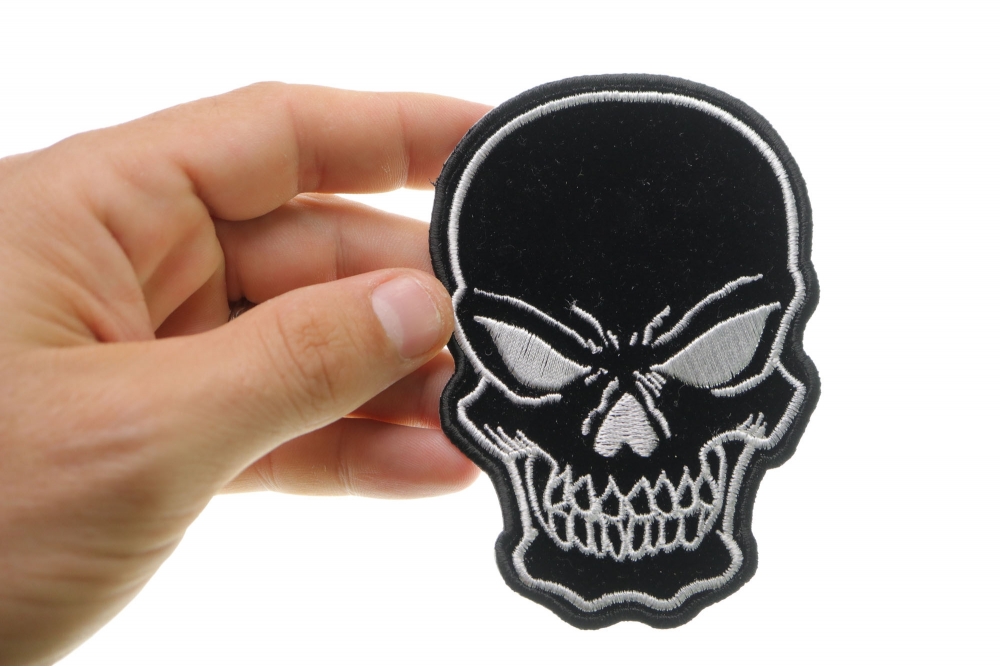 Skeleton Rider on Bike FAFO Patch, Biker Skull Patches by Ivamis