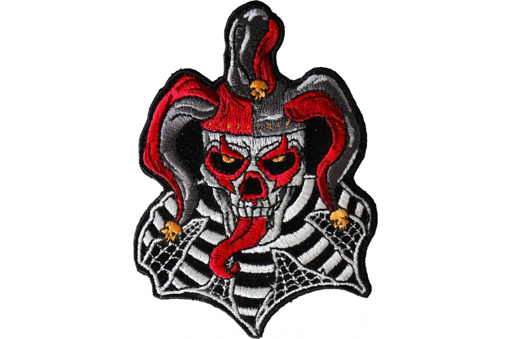 Jester Skull Patch Biker Skull Patches By Ivamis Patches