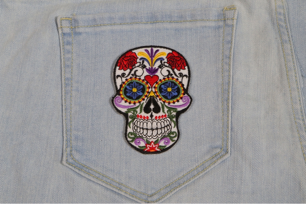 Sugar Skull Patch, Skull Patches by Ivamis Patches