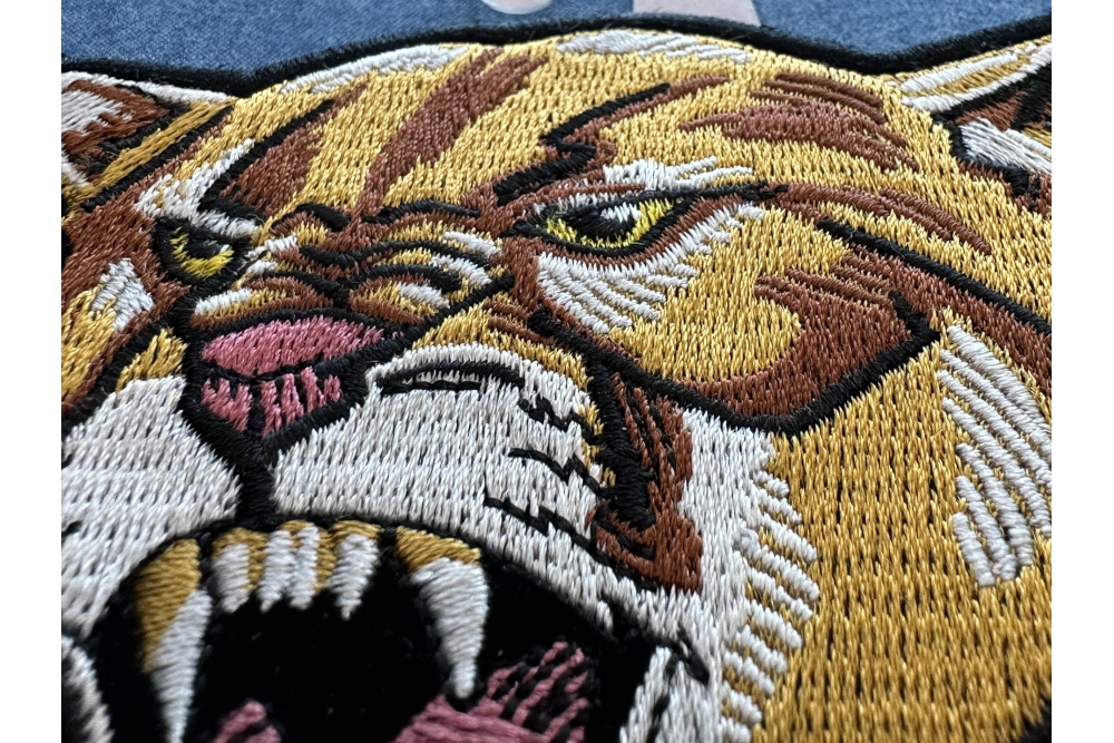 Biker patch Fanged tiger