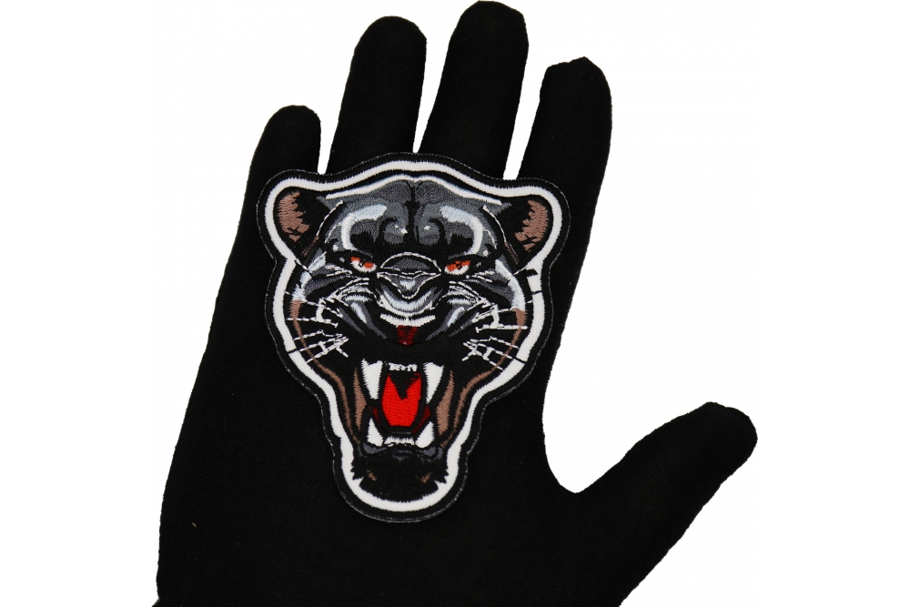 Black Jaguar Iron on Patch