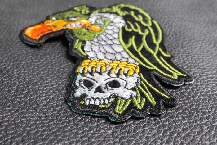 Vulture On Skull Patch by Ivamis Patches