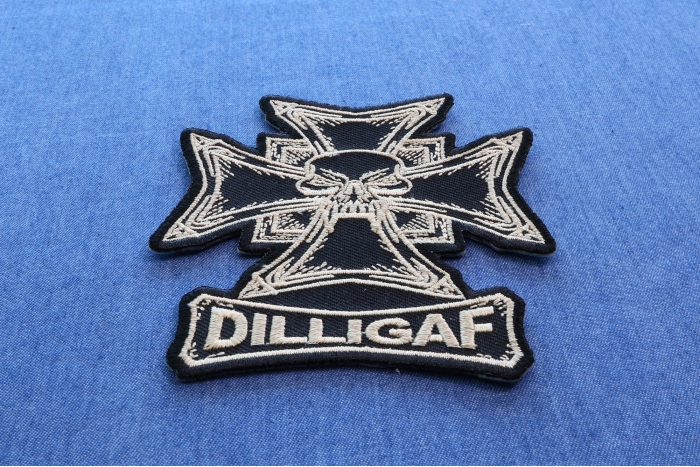 Iron On Dilligaf Skull Patch Embroidered Patches By Ivamis Patches 6792