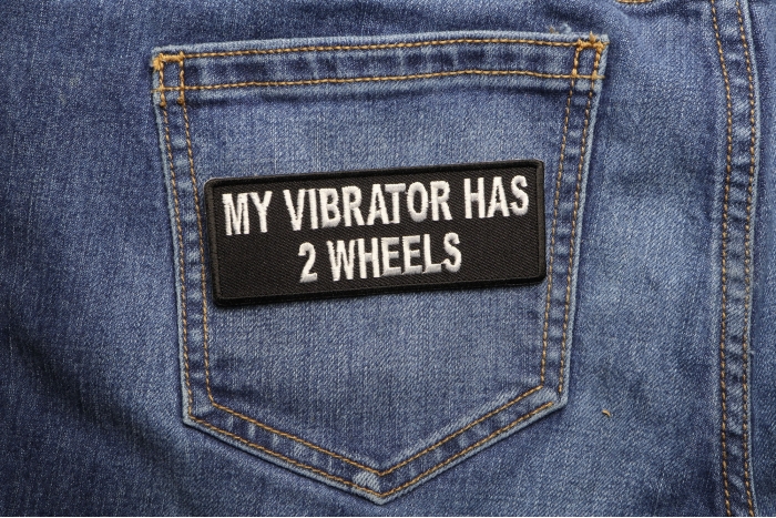 My Vibrator Has 2 Wheels Lady Biker Patch Embroidered Patches By Ivamis Patches 9371