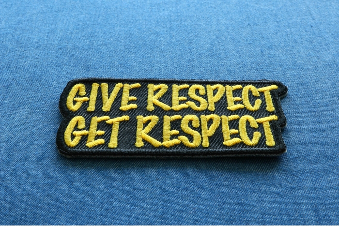 Give Respect Get Respect - Embroidered Iron on Biker Patch by Ivamis ...