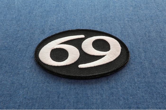 69 Iron On Patch | Embroidered Patches by Ivamis Patches