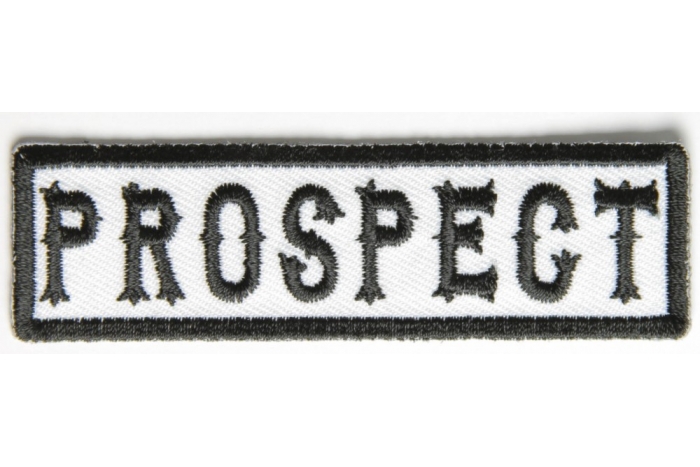 Prospect Patch Black On White