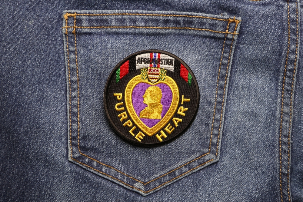 Afghanistan Purple Heart Patch | Afghan War Patches -TheCheapPlace