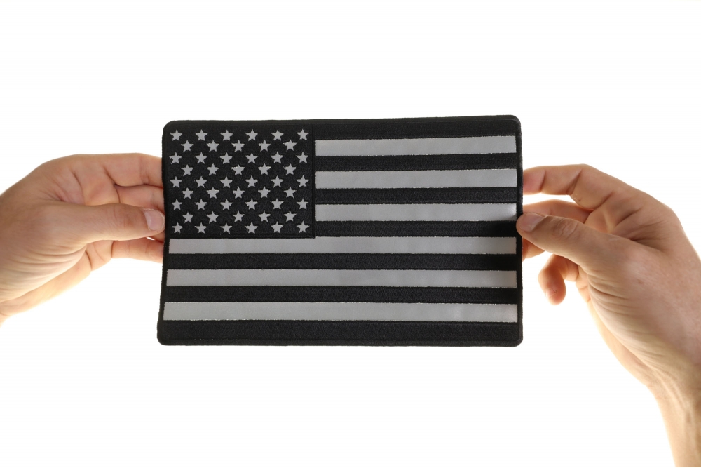 Jumbo Black US Flag Patch