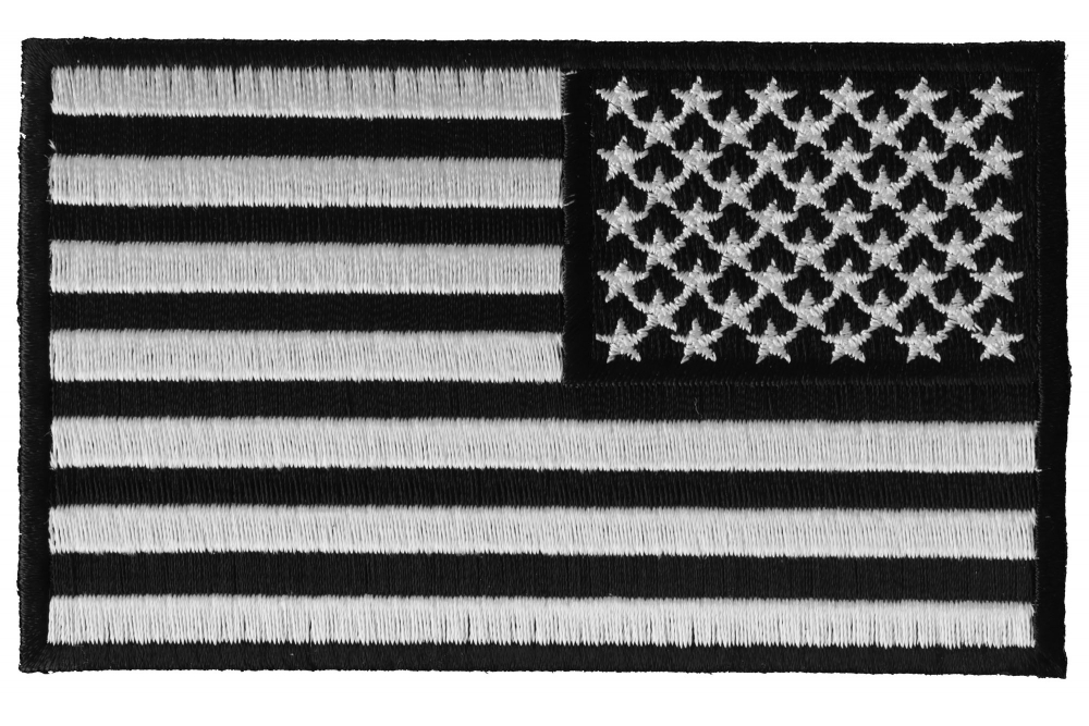 Thin Green Line American Flag Reversed Patch  US Military Veteran Patches  by Ivamis Patches