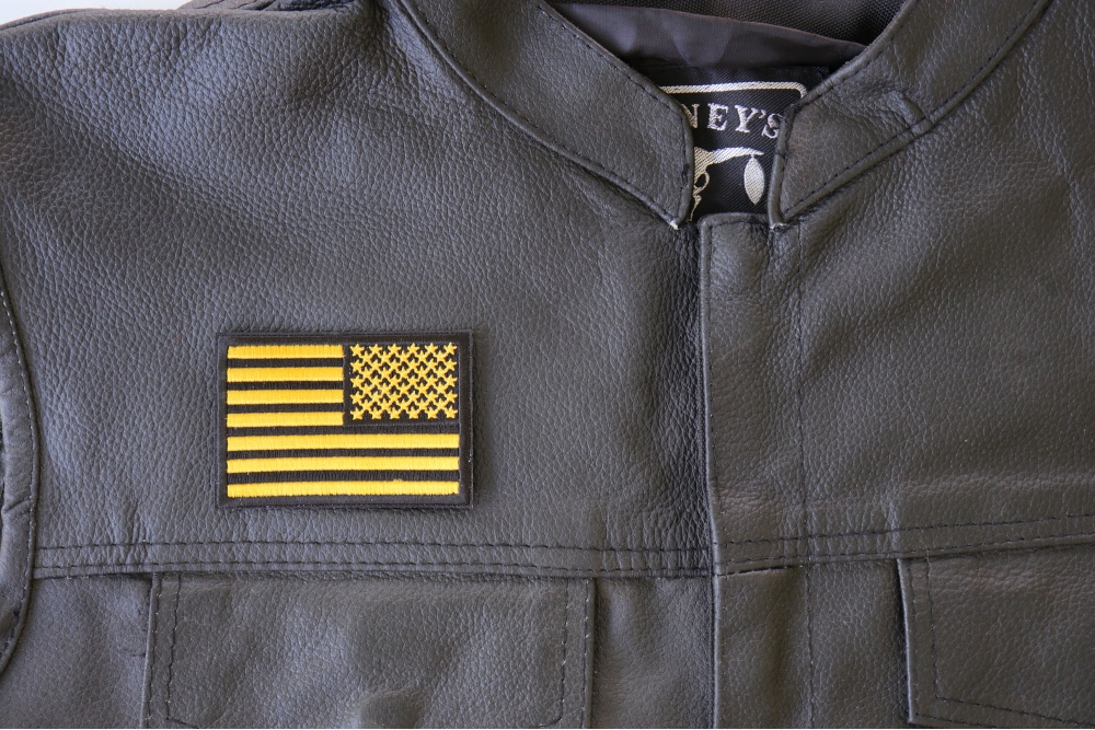 Yellow Black American Flag Patch