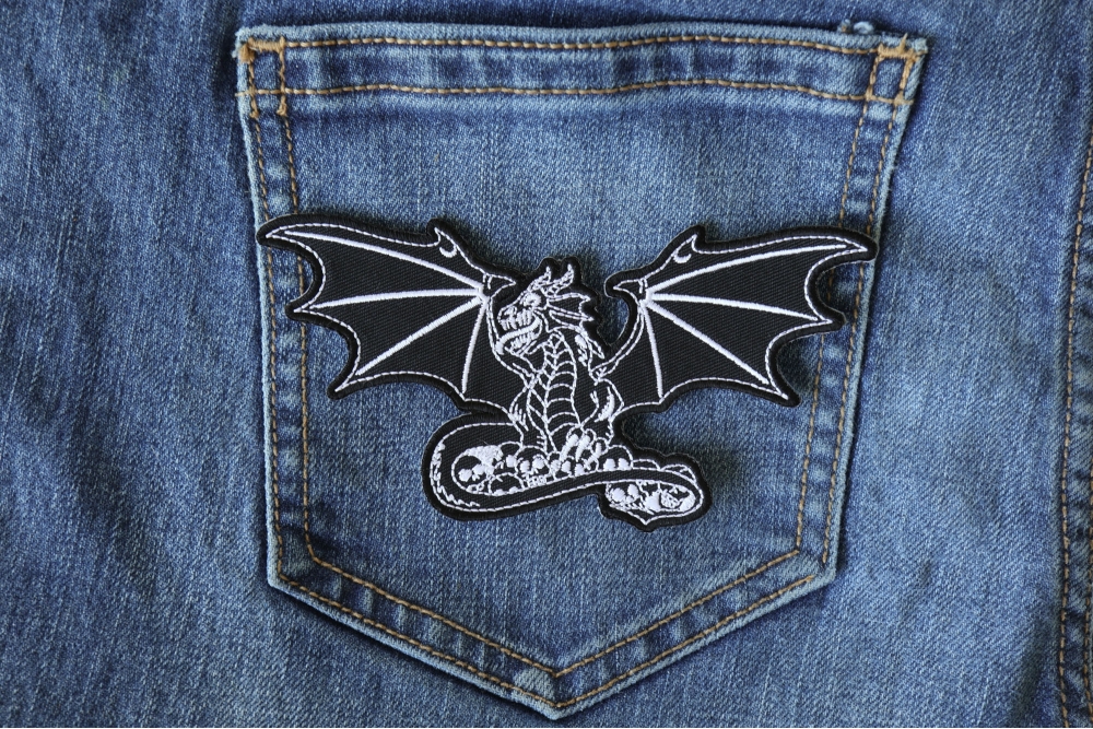 Dragon with Skulls Patch - TheCheapPlace