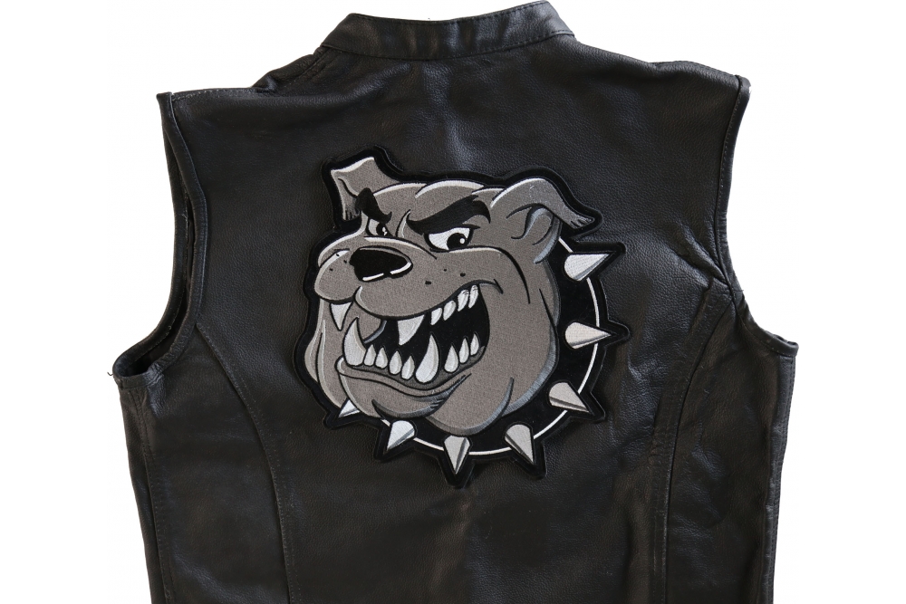 Bulldog Patch, Large Animal Patches for Jackets by Ivamis Patches