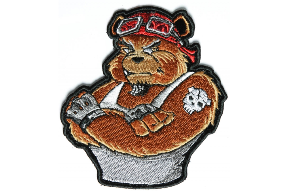 Biker Bear Small Patch