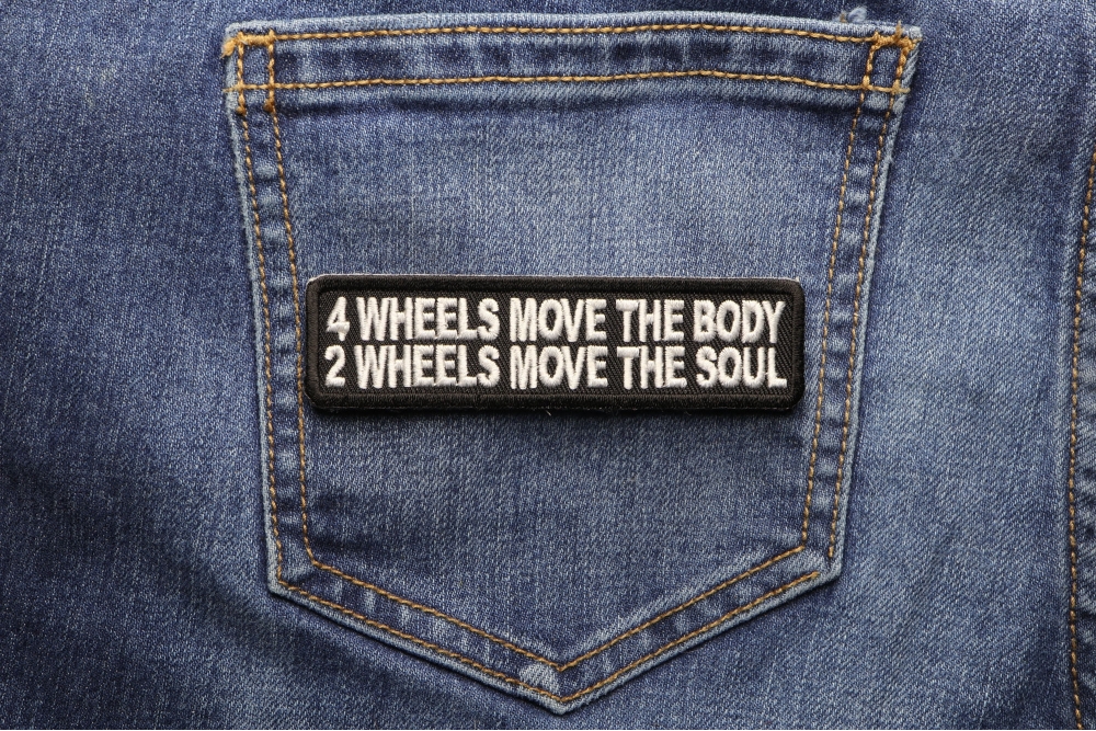 2 Wheels Move The Soul Biker Patch | Biker Patches -TheCheapPlace