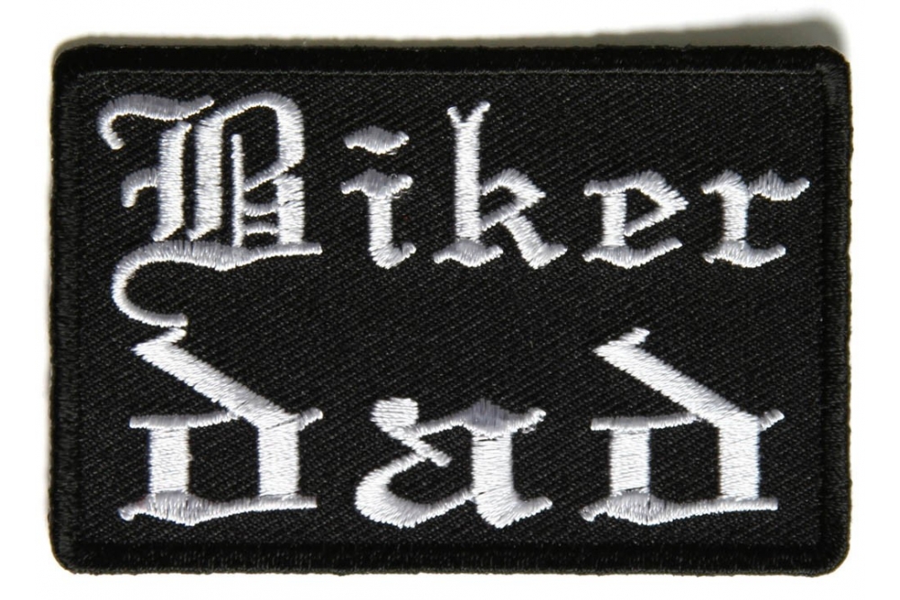 Biker Dad Patch In Old English