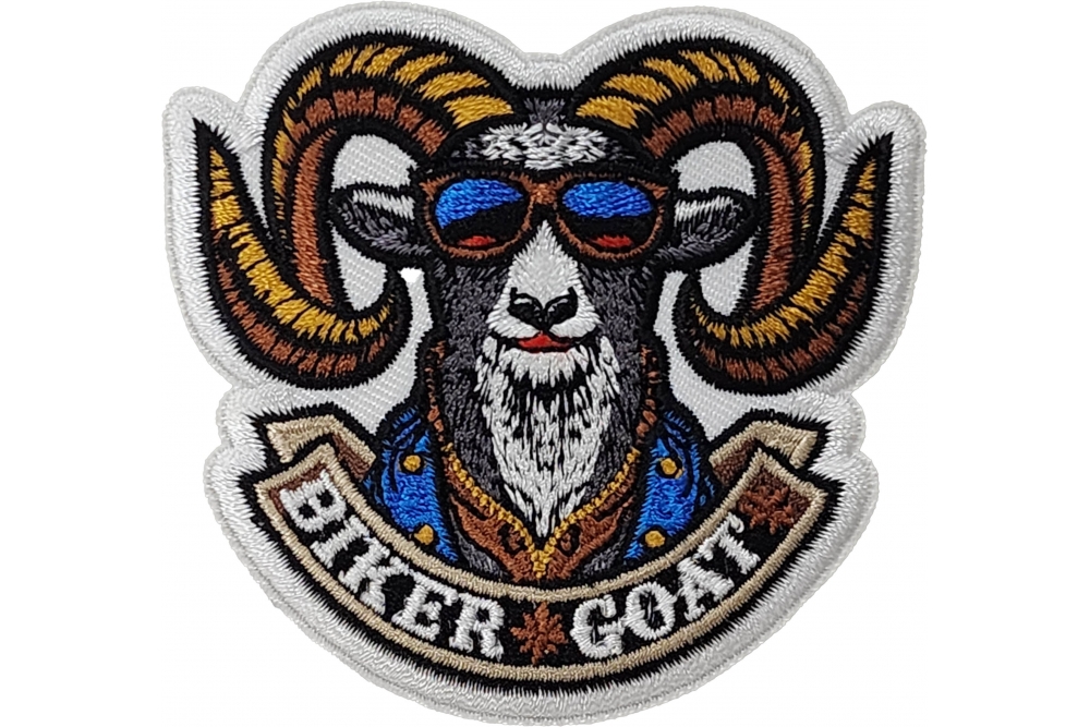 Biker Goat Patch