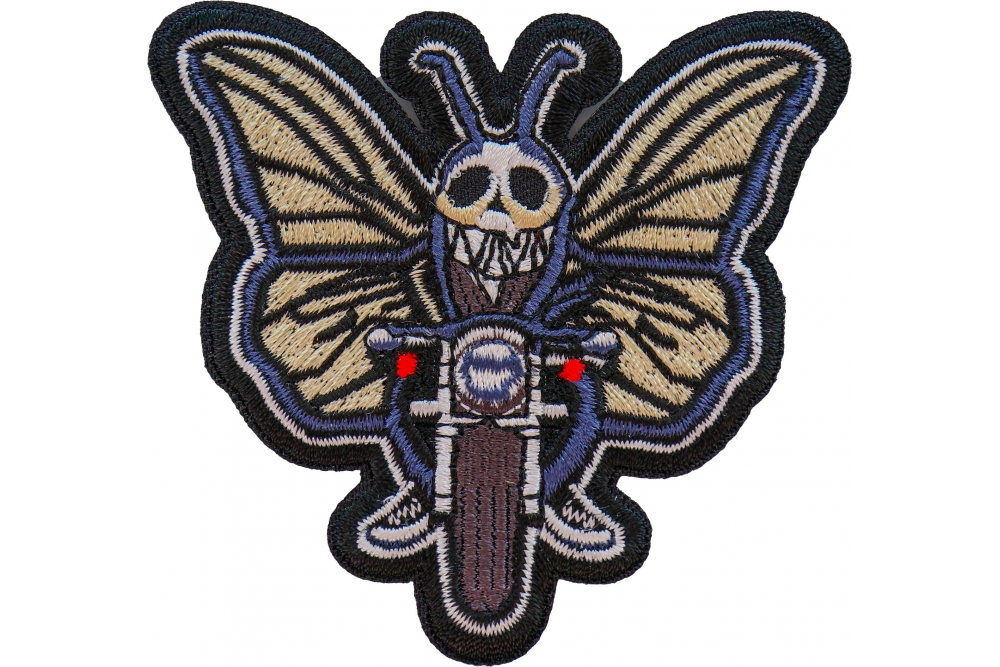 Butterfly Biker Patch, Biker Vest Patches, Sew or Iron on Patch by Ivamis  Patches