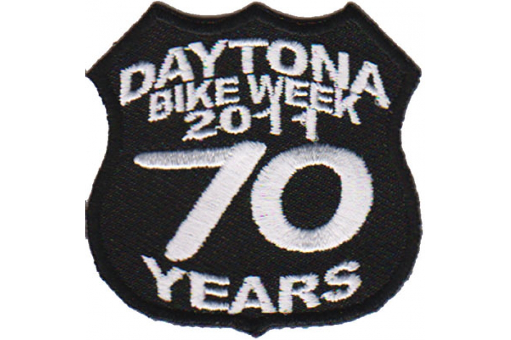 Daytona 2011 Shield Patch Black White