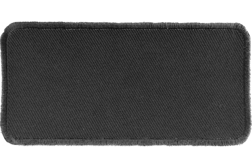 Black 4 Inch Rectangular Blank Patch | Blank Patches -TheCheapPlace