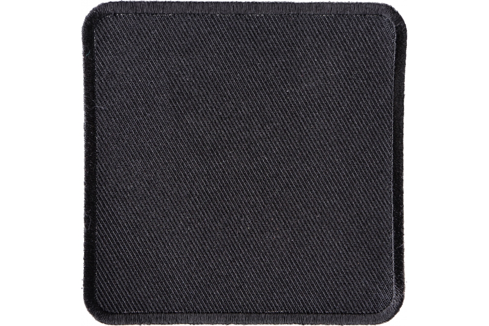 Pkg of 20 BLACK 3 SQUARE BLANK sew on patches (4036) (D16)