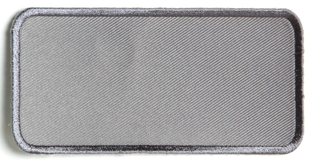 Blank Name Tag Patch White Border