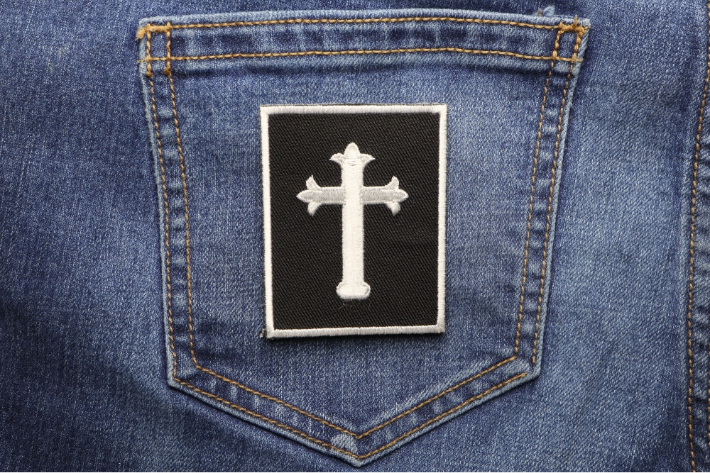 Jesus Cross Small Patch | Christian Patches -TheCheapPlace