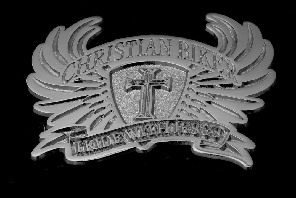 Christian Biker Pin