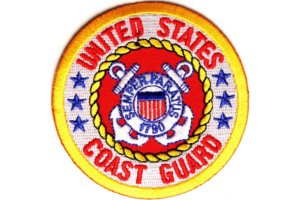 Us Coast Guard Circle Patch Coast Guard Patches Thecheapplace