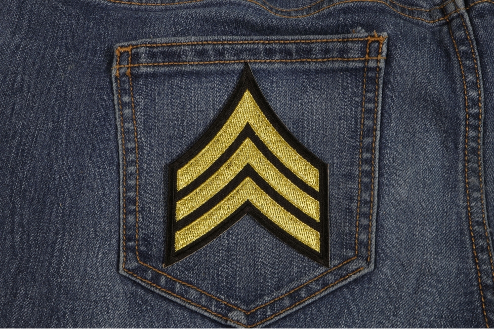 Sergeant Iron on Patch - TheCheapPlace