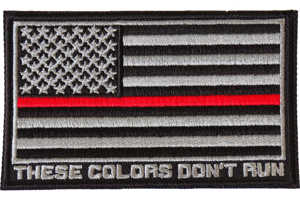 Red Line American Flag Patch