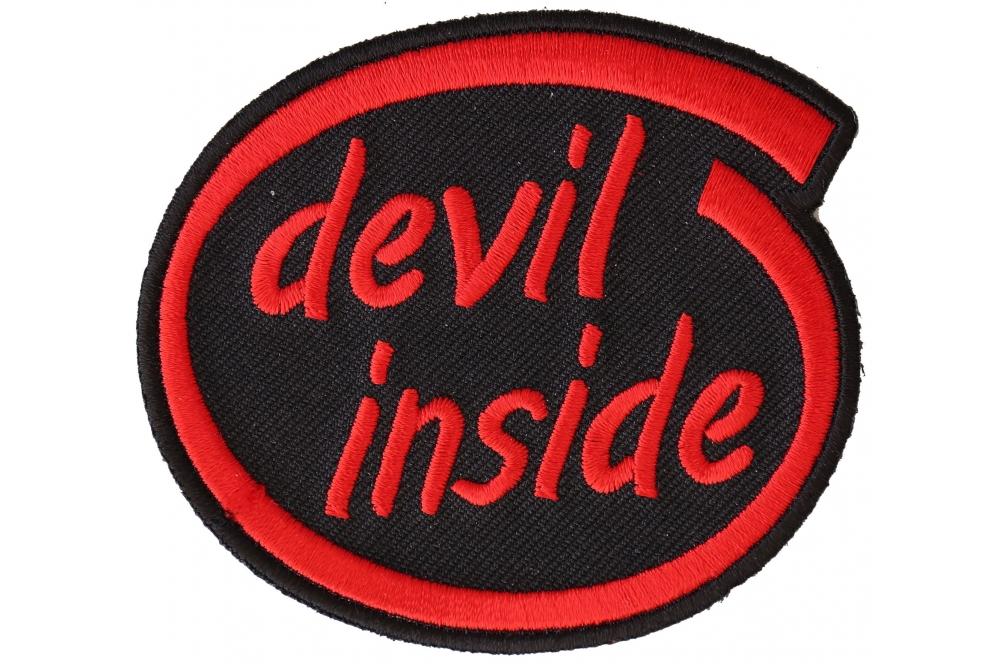 Devil Inside Funny Iron on Patch