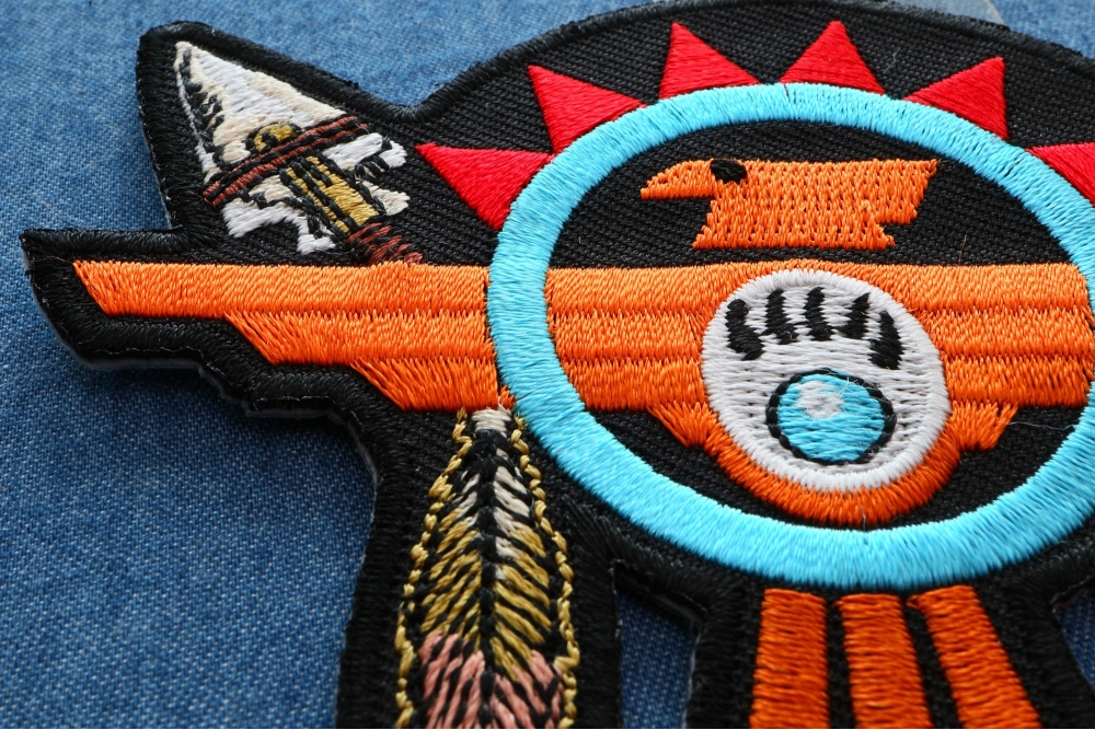 Native Arrow And Feathers Patch, American Indian Patches