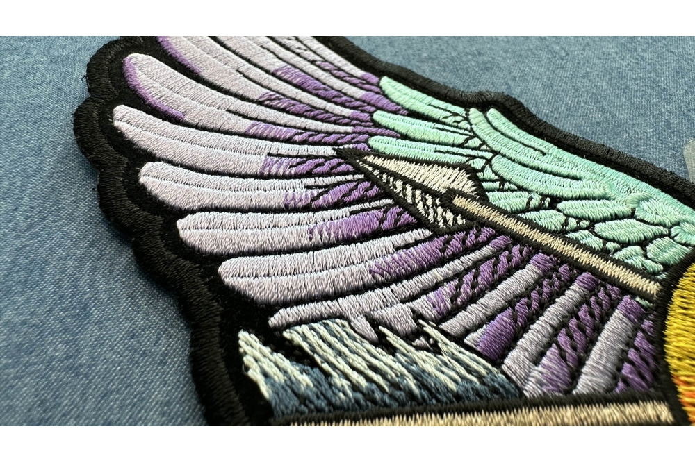 Feathers and Wings Patch, Large Ladies Back Patches for Jackets