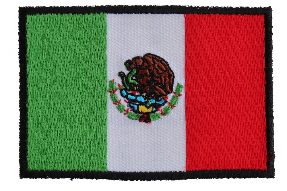 Mexico Flag Iron On Patch Patriotism Embroidered Mexican Embroidered Big &  Small