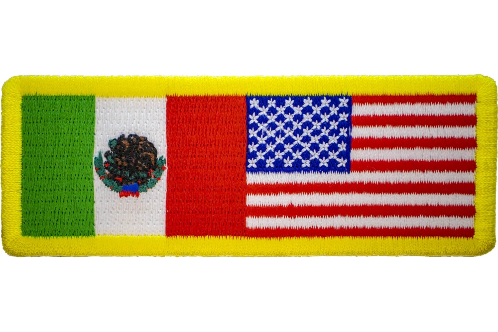 USA & Mexico Flag Patch