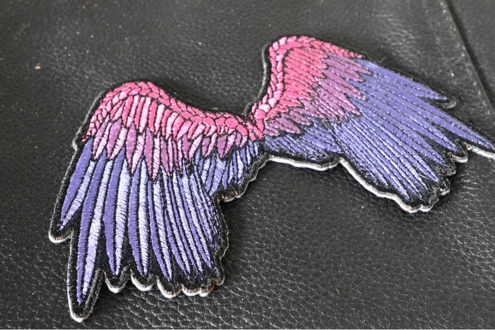 Small Beautiful Angel Wings Pink Patch Angel Wing Patches Thecheapplace