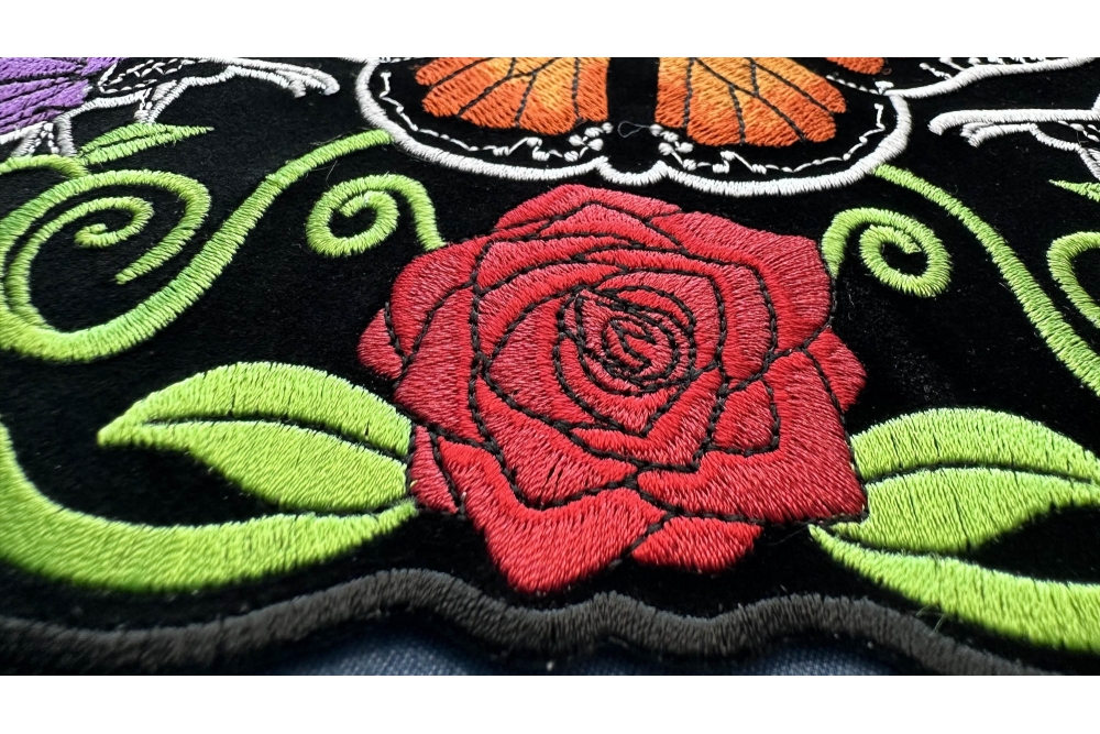  Butterfly Flower Patch, Large Ladies Back Patches for Jackets