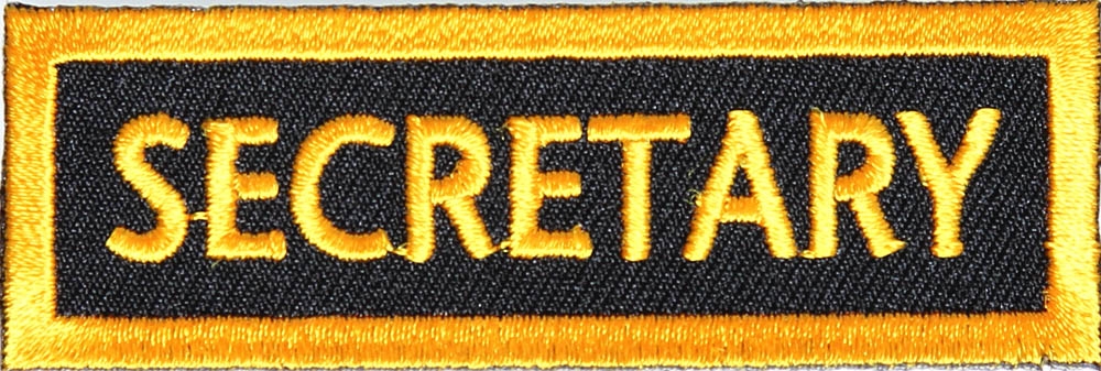 Secretary Patch Yellow