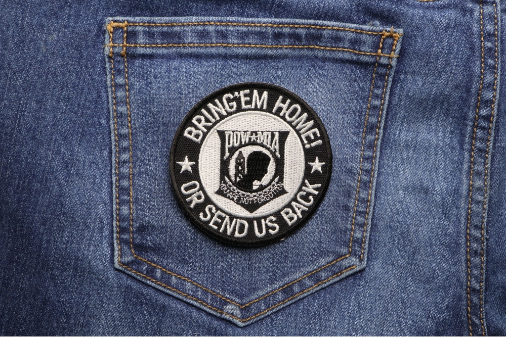 Bring Em Home or Send US Back Small | POW MIA Patches -TheCheapPlace