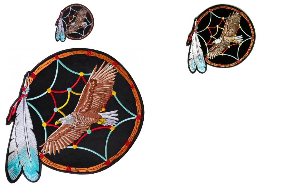 Eagle In Dreamcatcher 3 Size Patch Set