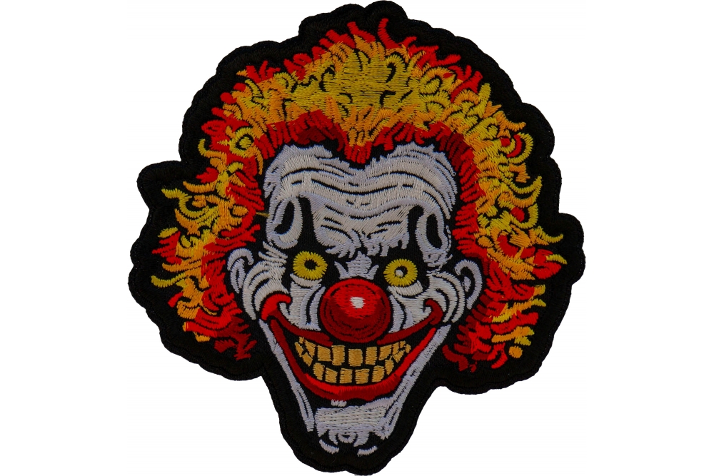Wholesale Embroidered Halloween Clown Iron Patches For Clothing