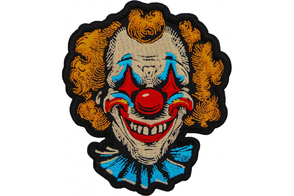 Wholesale Embroidered Halloween Clown Iron Patches For Clothing