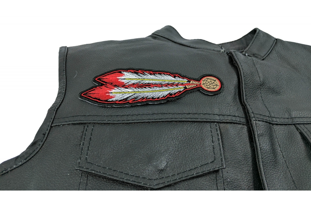 Feather Iron on Applique Patch for Jackets