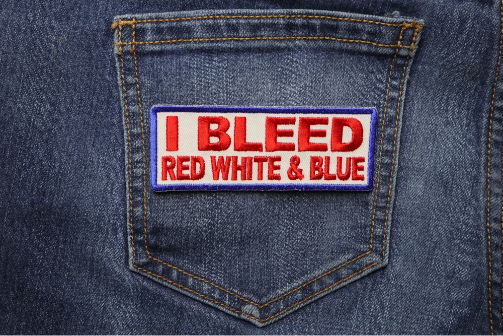 bleed red white and blue shirt