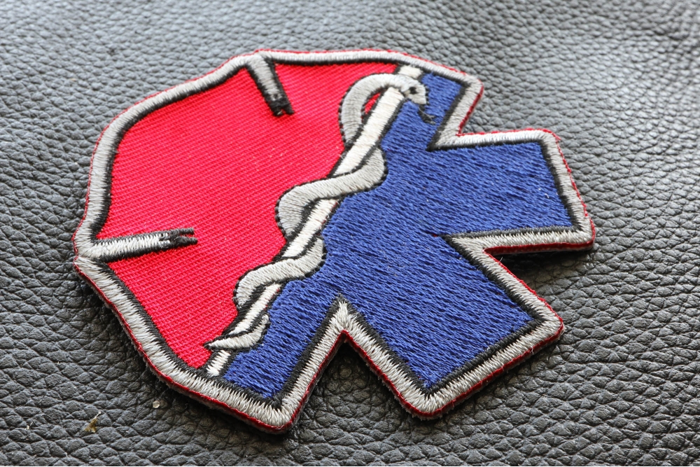 Thin White Line Blue Star Of Life Patch For EMS