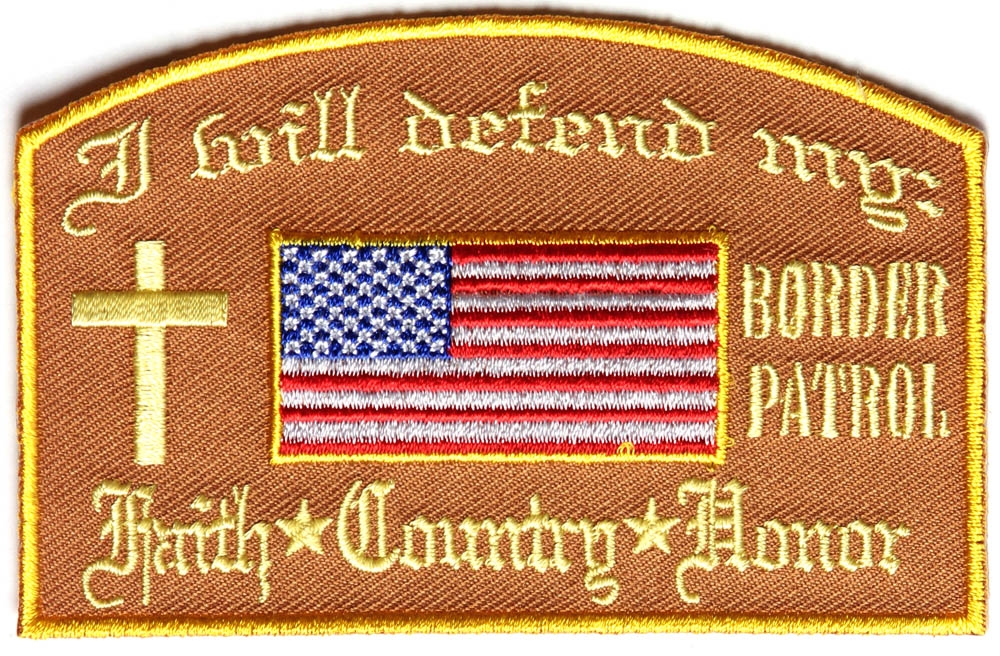 Flag France brown military embroidered country patch with velcro